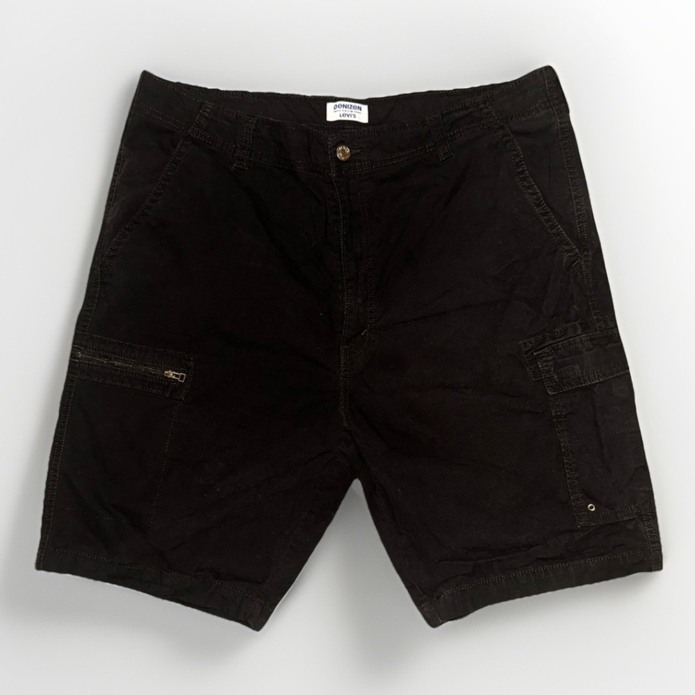 Denizen Levi's Men's 10" Straight Fit Cargo Shorts Waist 40 Regular Black